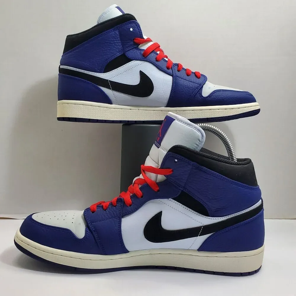 Nike Air Jordan 1 Mid SE Deep Royal Blue Black Men's 14 852542-400